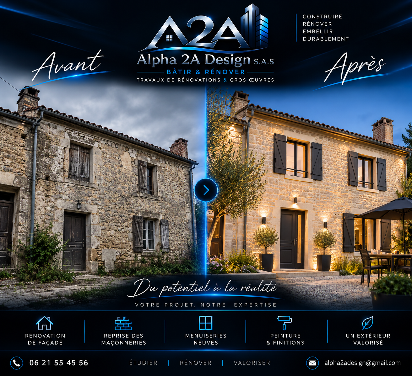 Optimisez vos projets de rénovation et gros œuvre avec Alpha 2A Design Bâtir & Rénover